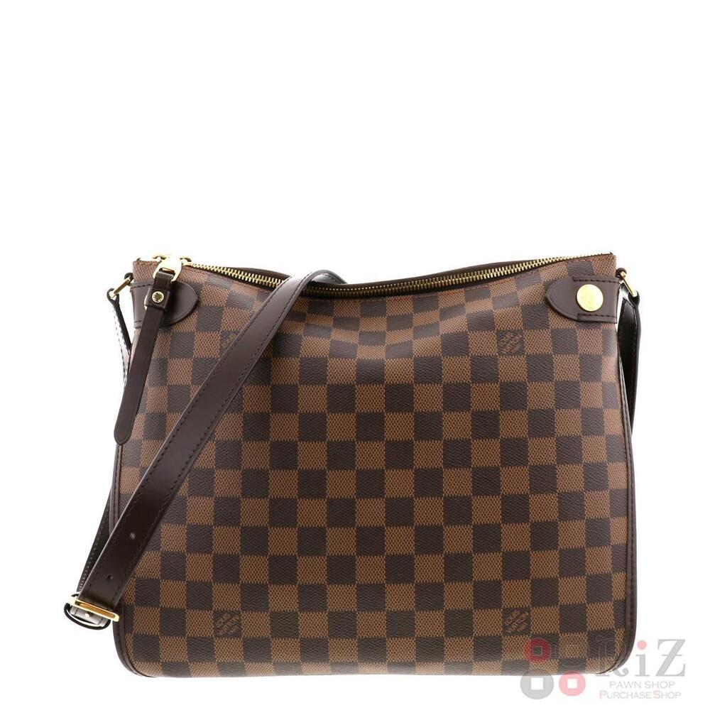 LOUIS VUITTON Duomo Bag Shoulder Messenger Damier Ebene Brown